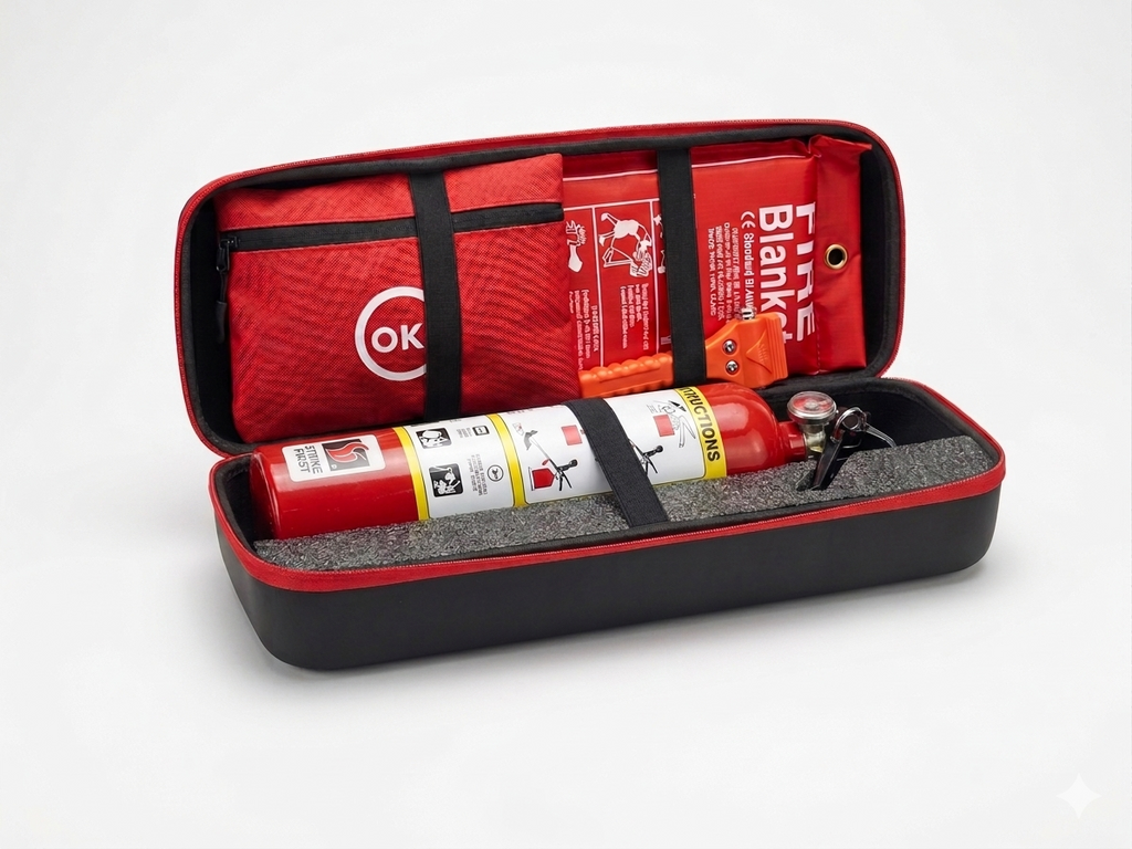 Compact Vehicle Fire Kit